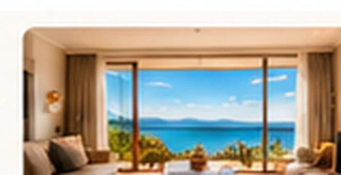 Casa para temporada com vista para o mar