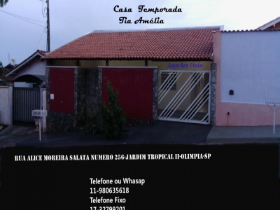 CASA PARA TEMPORADA BARRETOS - SP