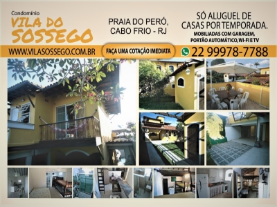 Aluguel Temporada - Condomínio Vila do Sossego...